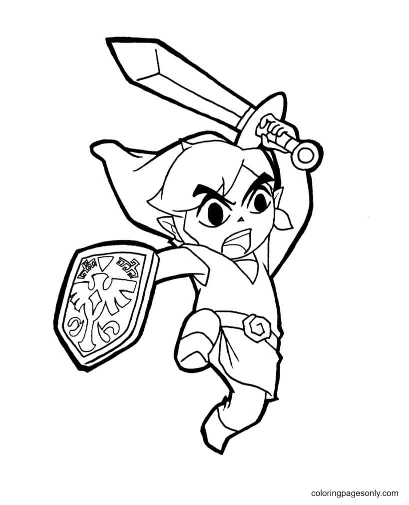 Zelda coloring pages printable for free download