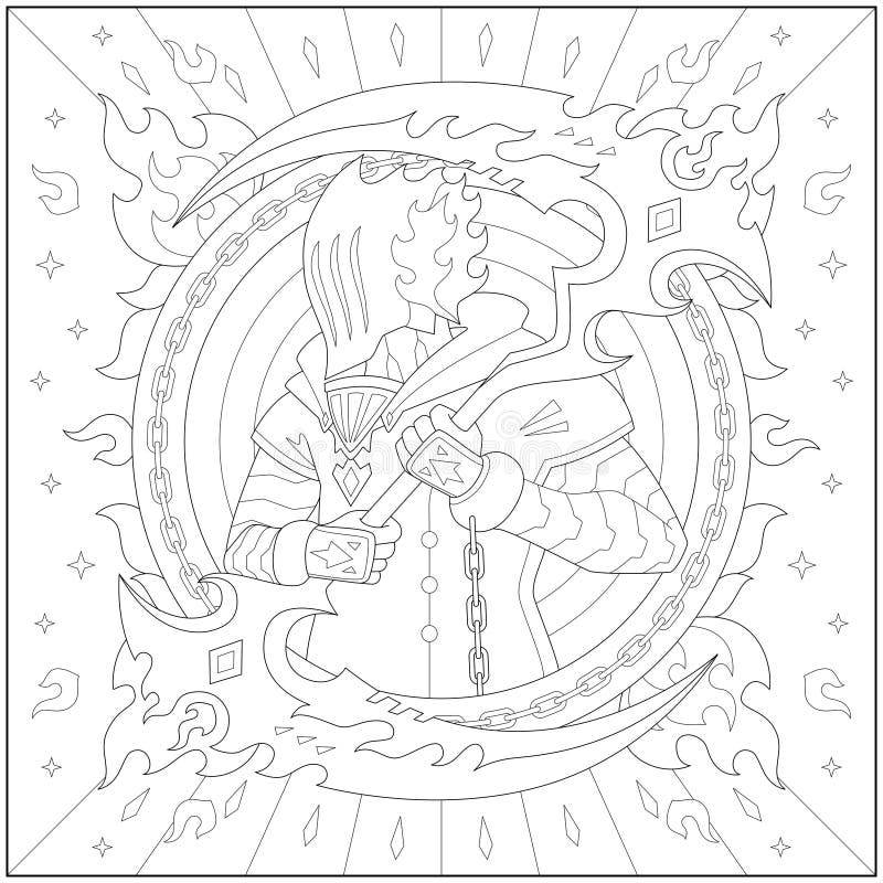 Coloring chain adults stock illustrations â coloring chain adults stock illustrations vectors clipart