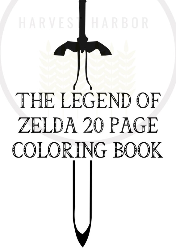 Explore the legend of zelda coloring pages