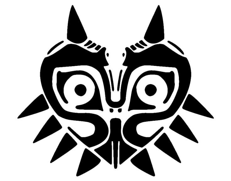 Majoras mask stencil