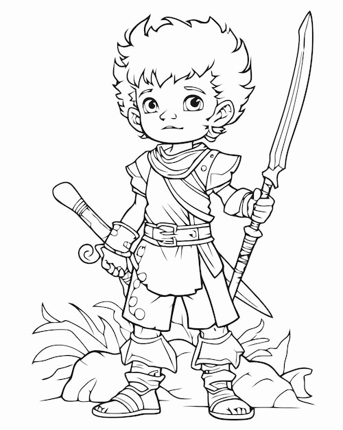 Page ghost with knife coloring page images