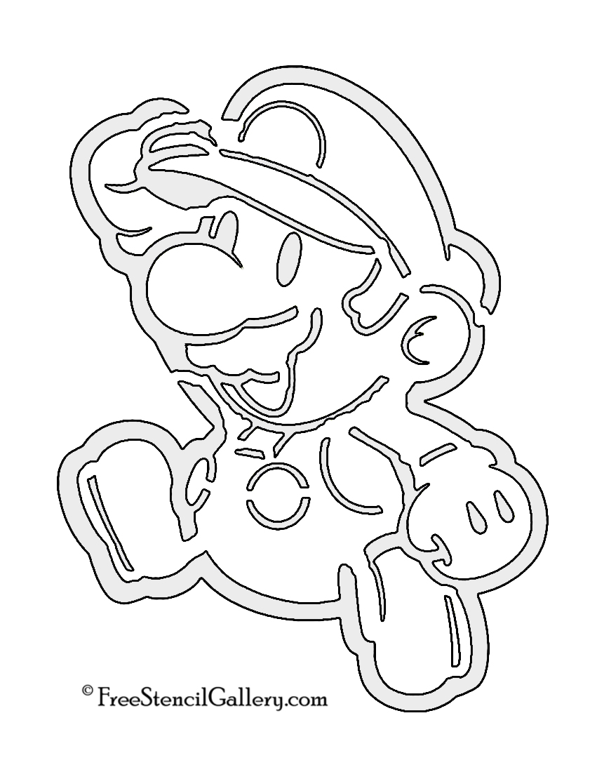 Paper mario stencil free stencil gallery