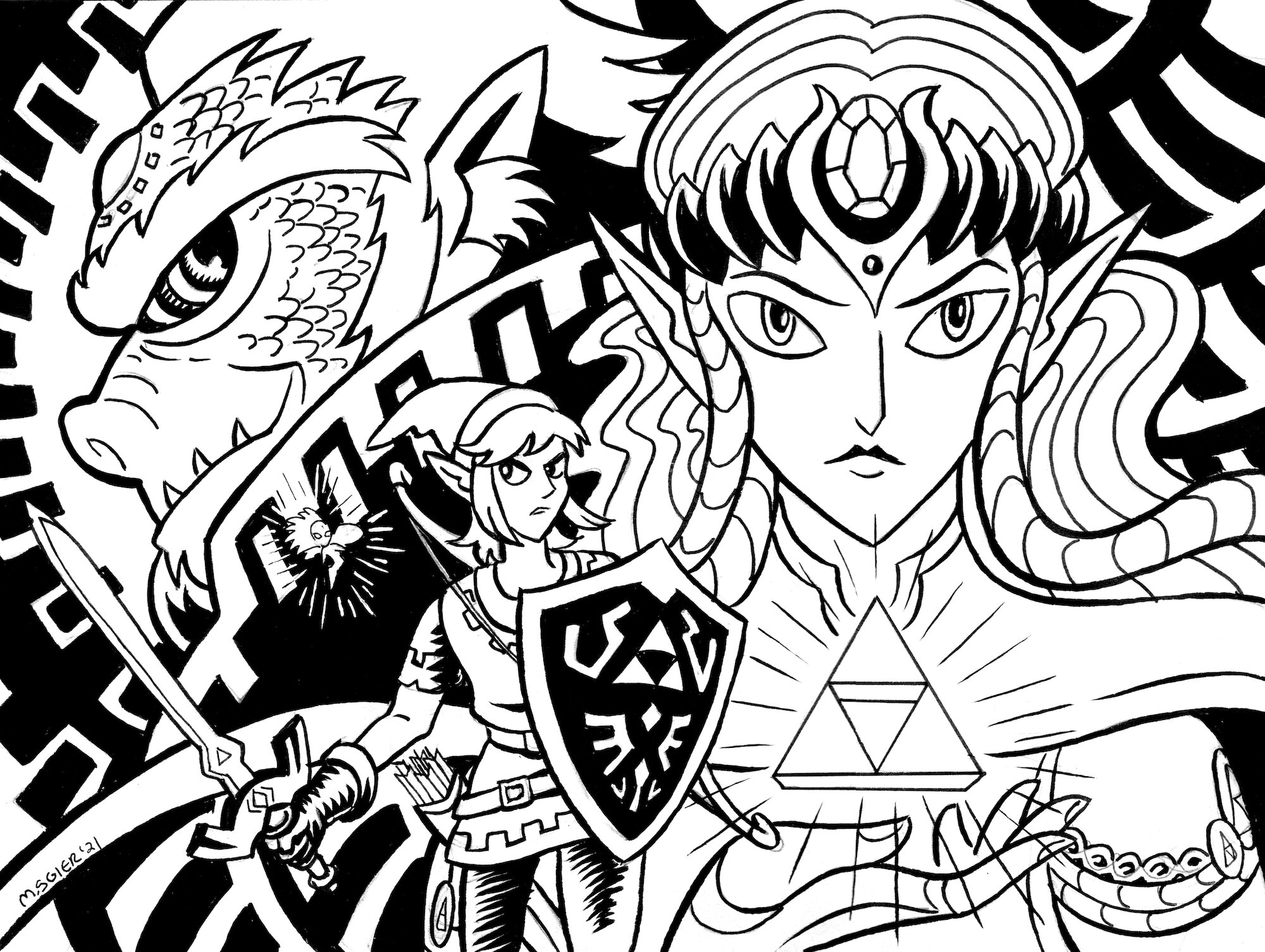 Illustration diary a villain