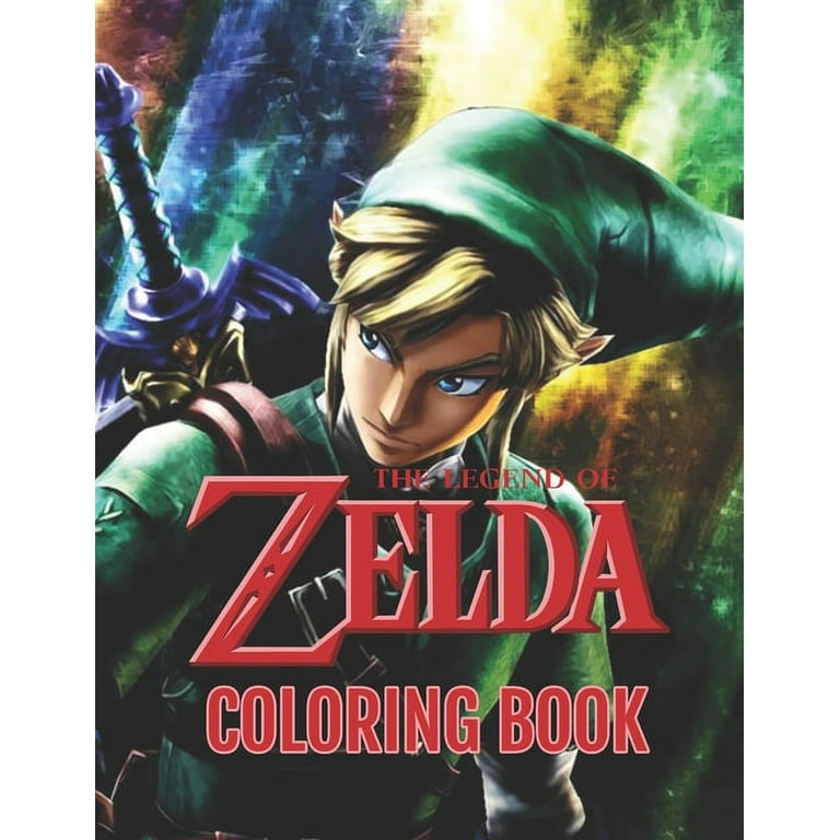 Legend of zelda coloring book legend of zelda premium coloring pages for kids and adults coloring book high quality enjoy drawing and coloring them as you want paperback