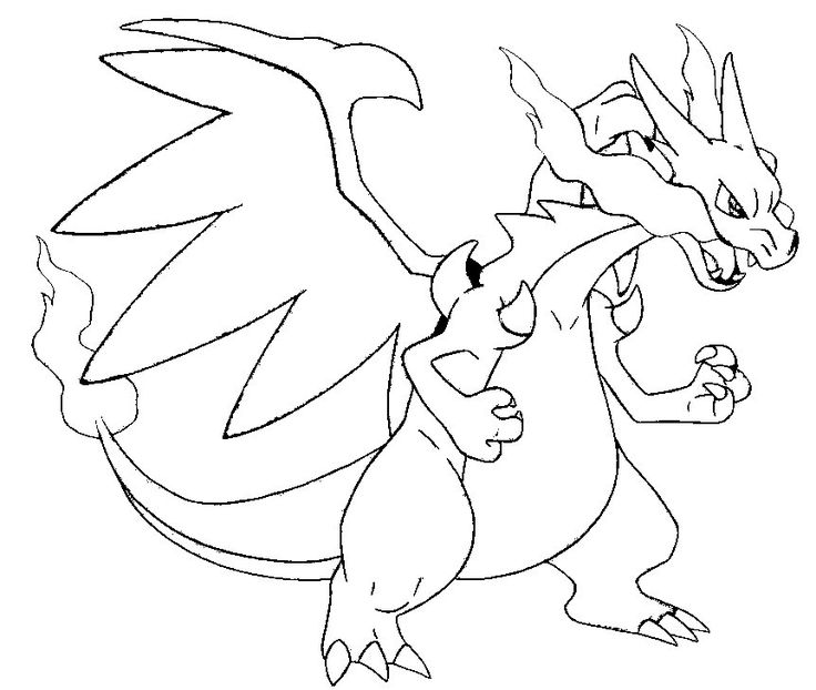 Mega x charizard pokemon para colorir pãginas para colorir desenhos para colorir pokemon