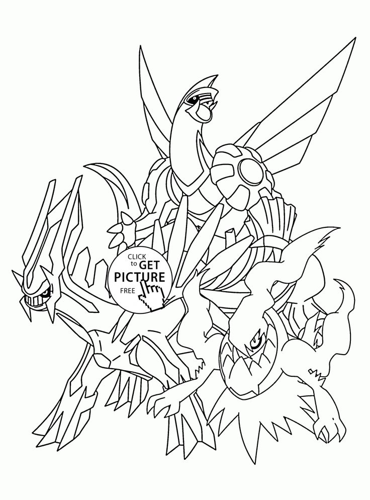 Legendary pokemon coloring pages for kids pokemon characters printables free