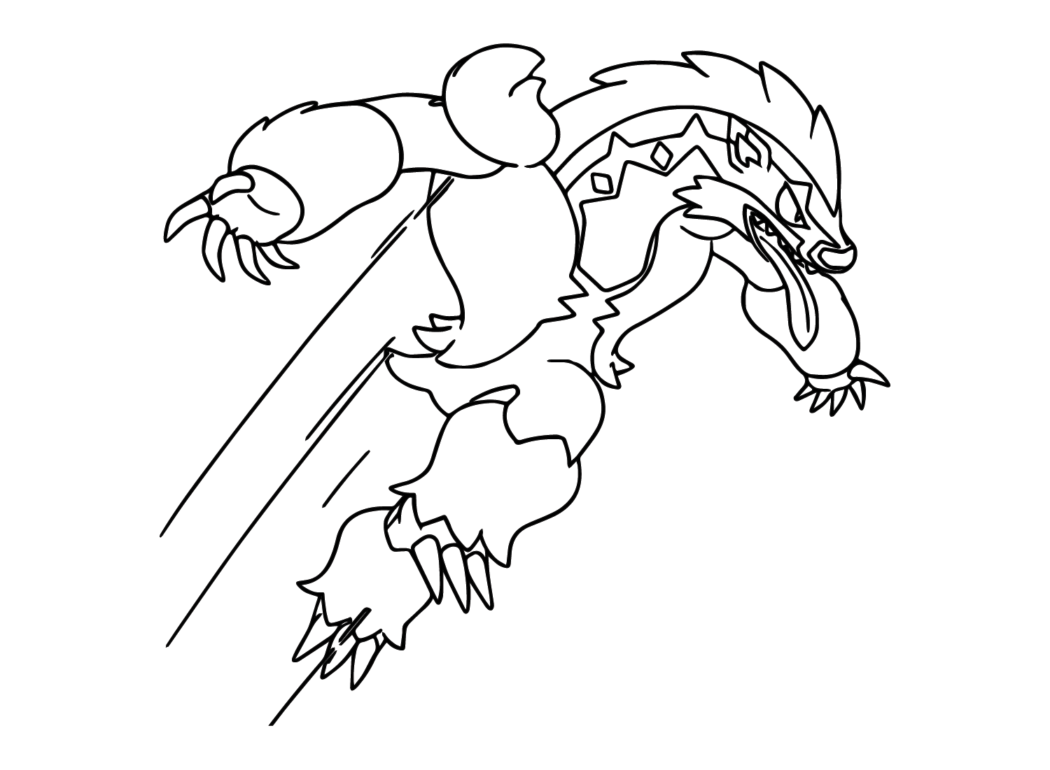 Obstagoon coloring pages printable for free download