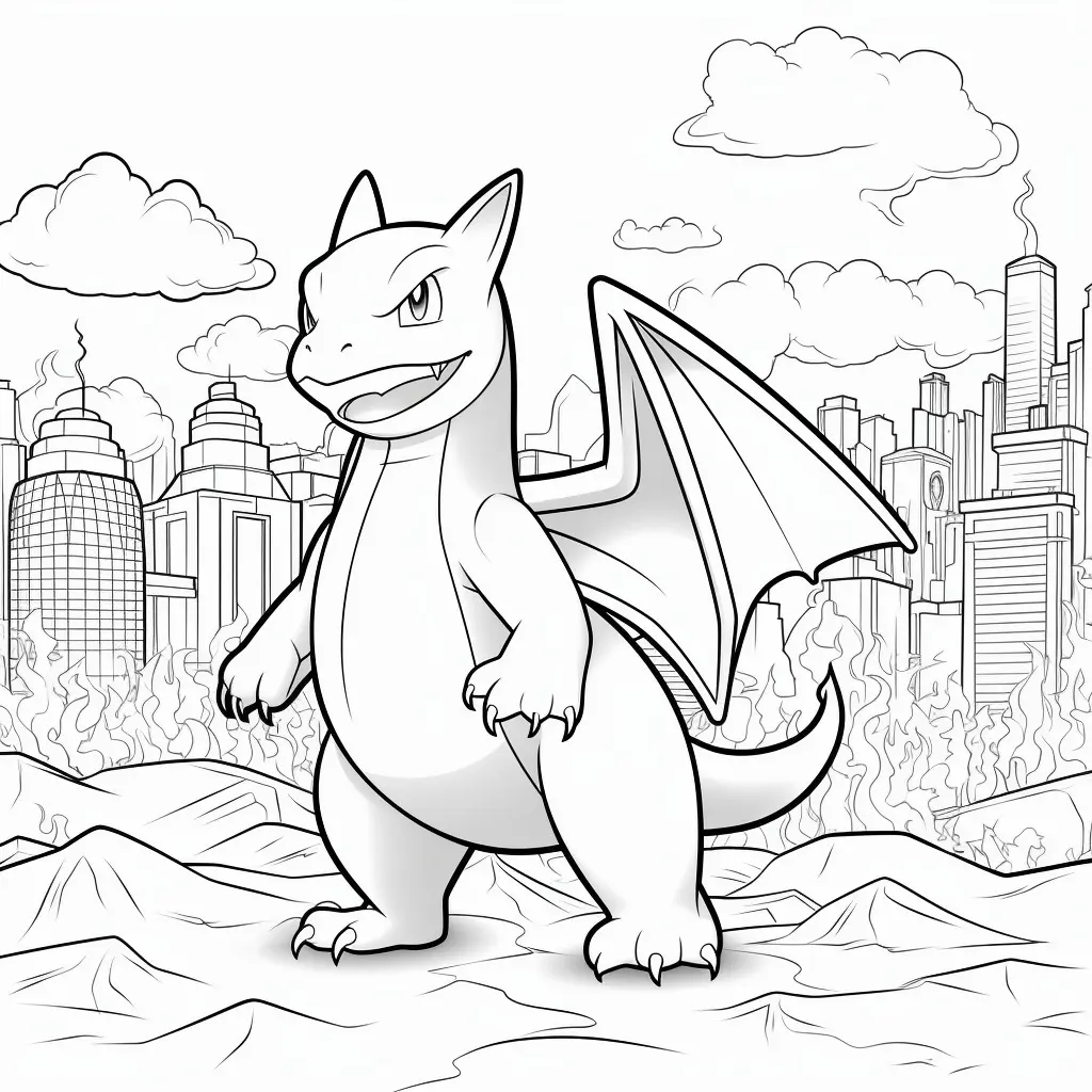 Charizard coloring page