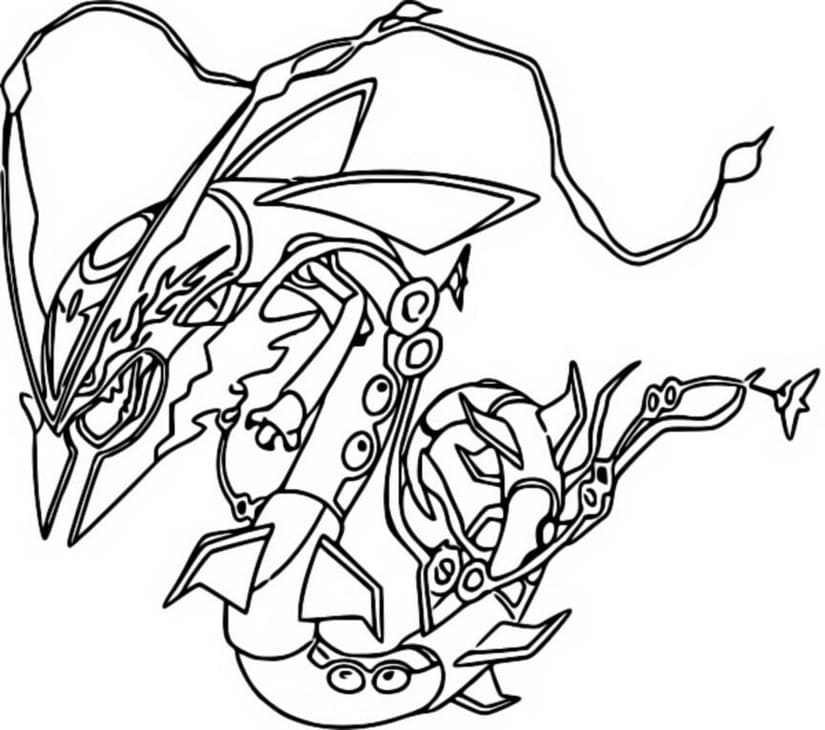Mega pokemon coloring pages