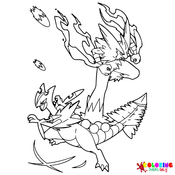 Mega pokemon coloring pages