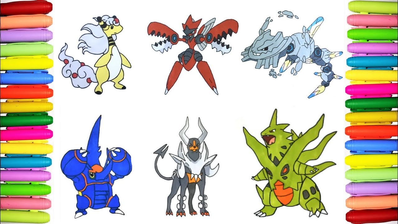 Mega pokemon coloring pages