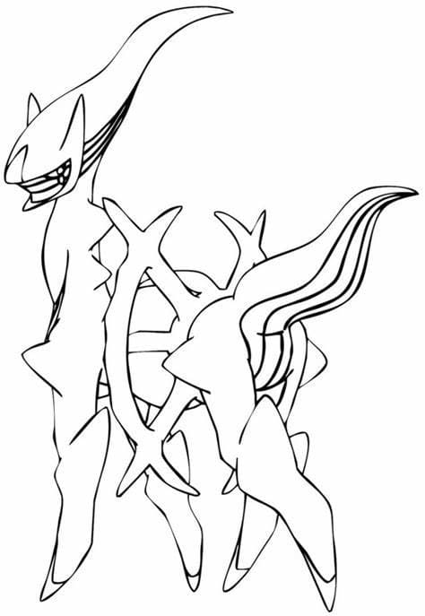 Arceus coloring pages