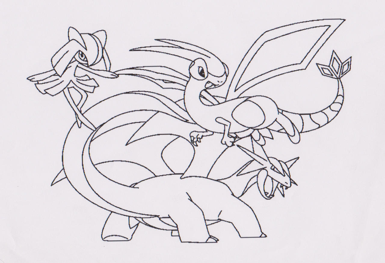 Free pokemon lineart by marauderwolf on