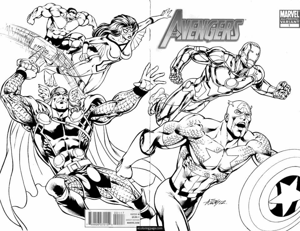 Free printable marvel coloring pages