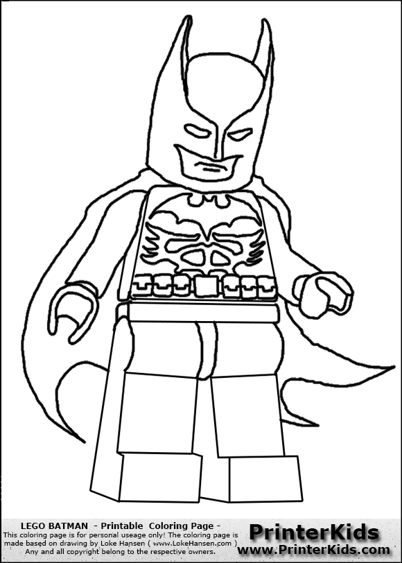 Batman lego sheet