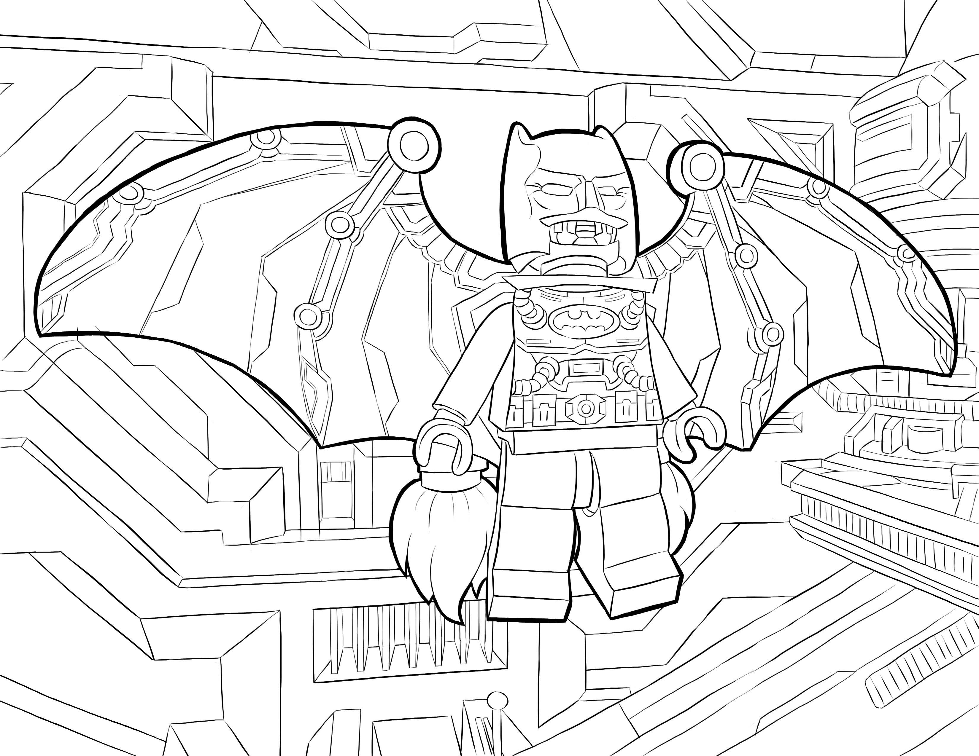The lego batman movie coloring pages to download and print for free
