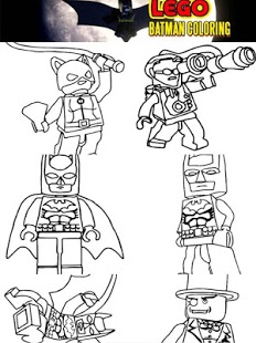 Lego coloring batman kids free download