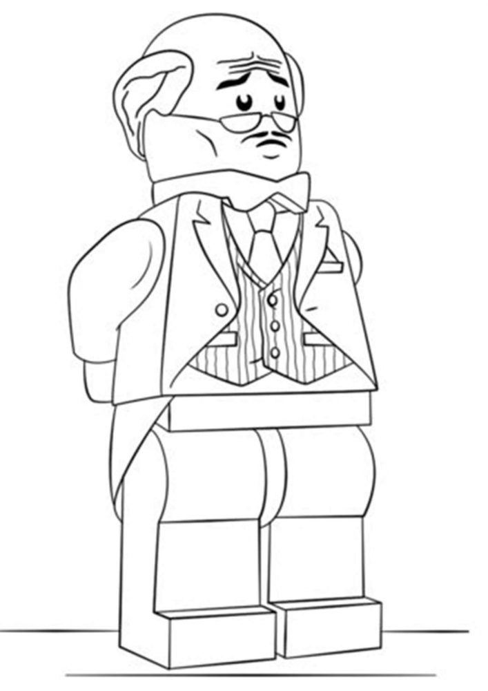 Free easy to print lego batman coloring pages