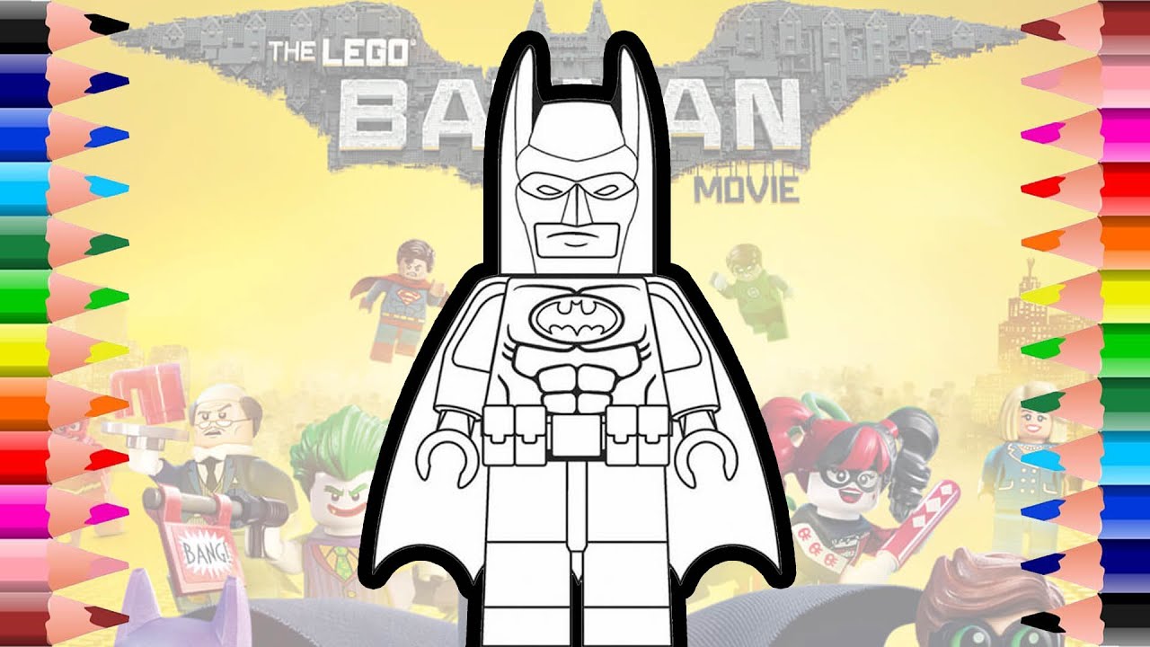 Lego batan coloring pages â how to draw a lego batan â videos coloring for kids