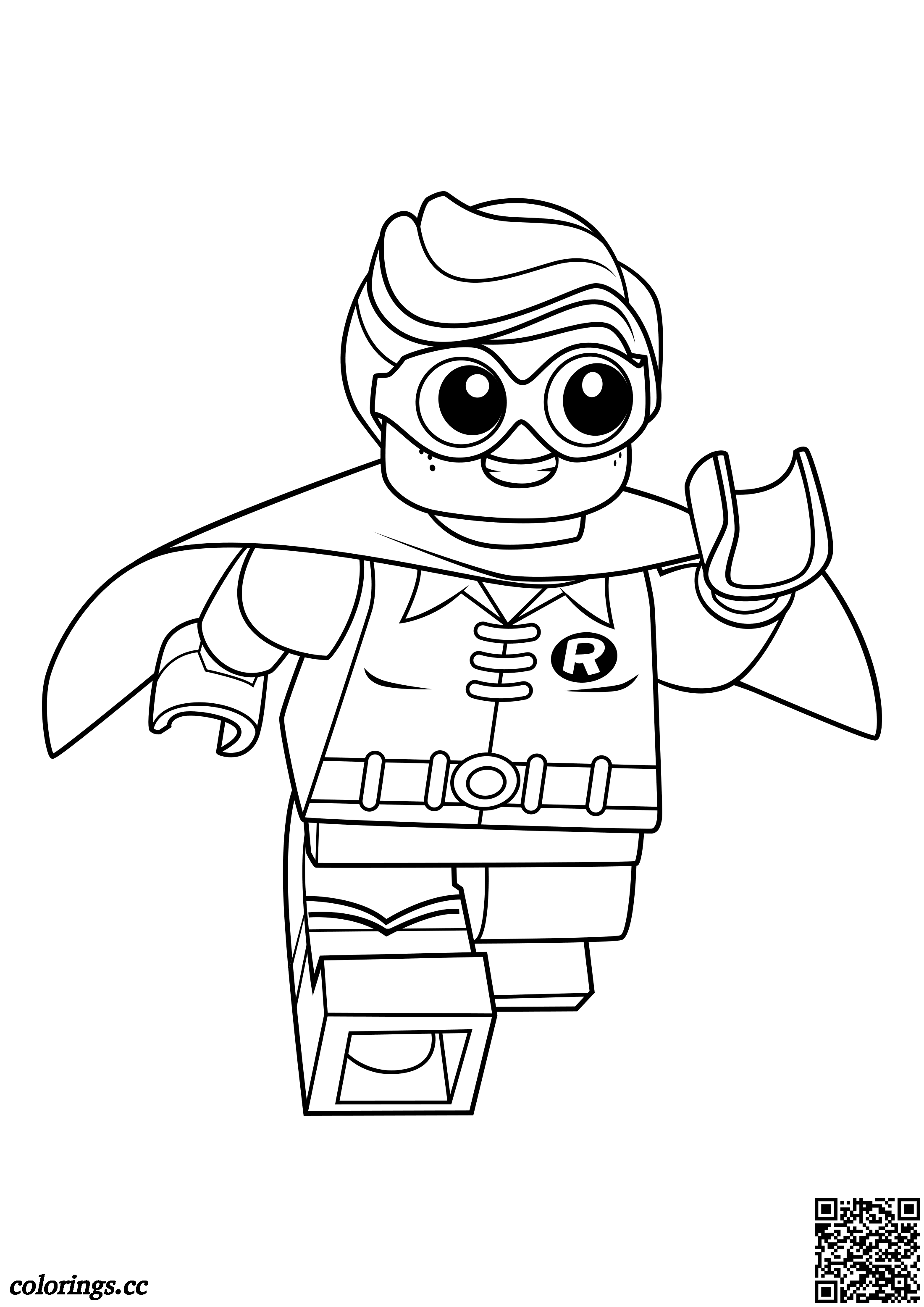 Superhero robin coloring pages lego movie batman coloring pages