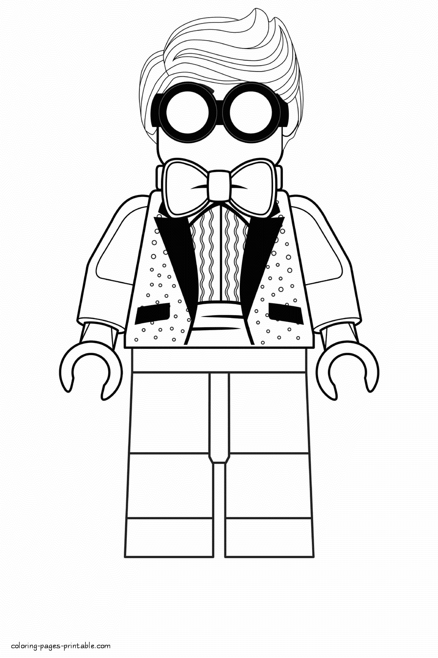 Lego batman movie characters coloring pages coloring