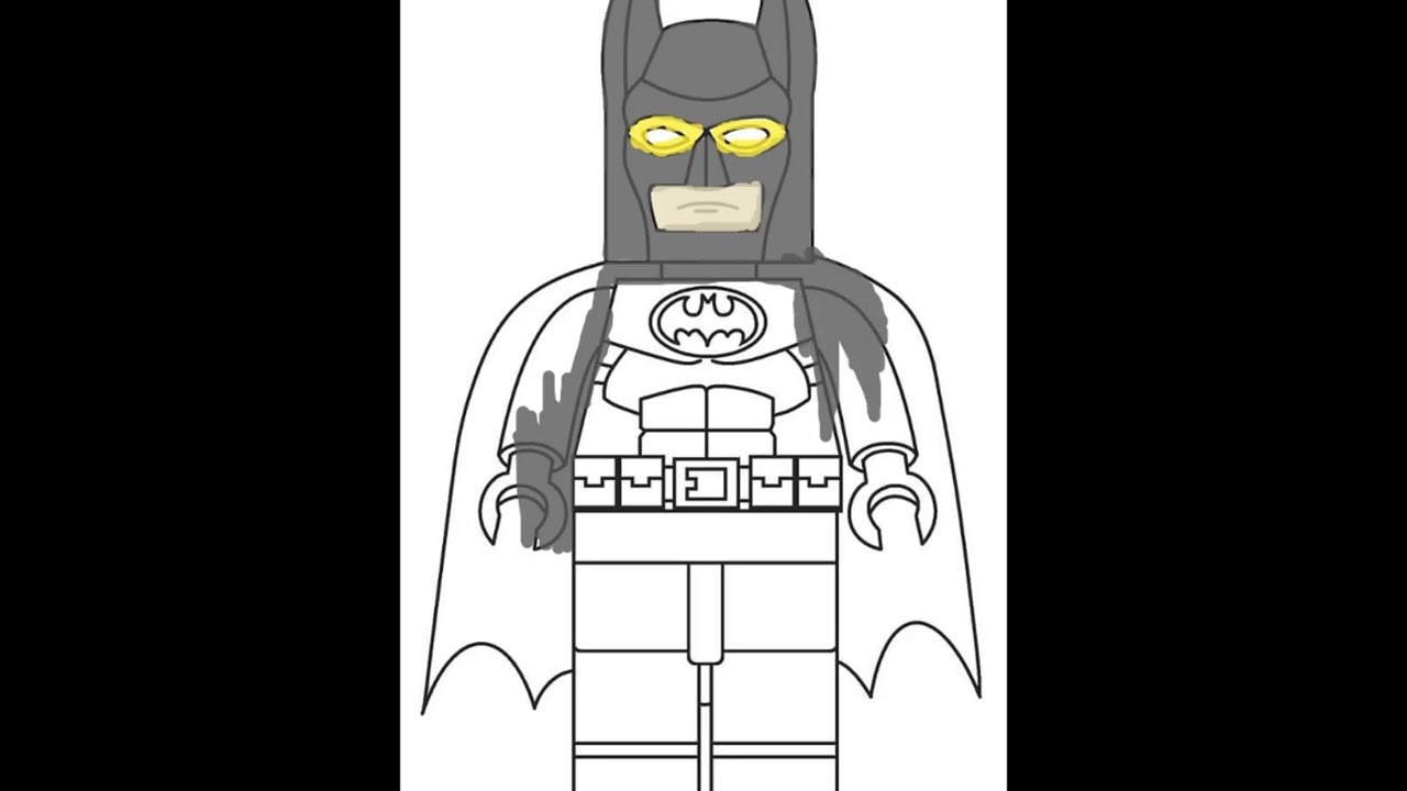 Lego batan coloring book
