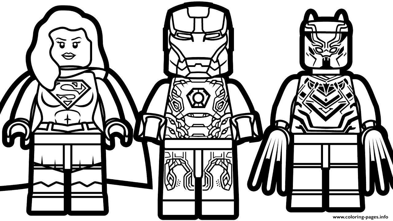 Print lego iron man supergirl black panther coloring pages lego coloring pages avengers coloring avengers coloring pages