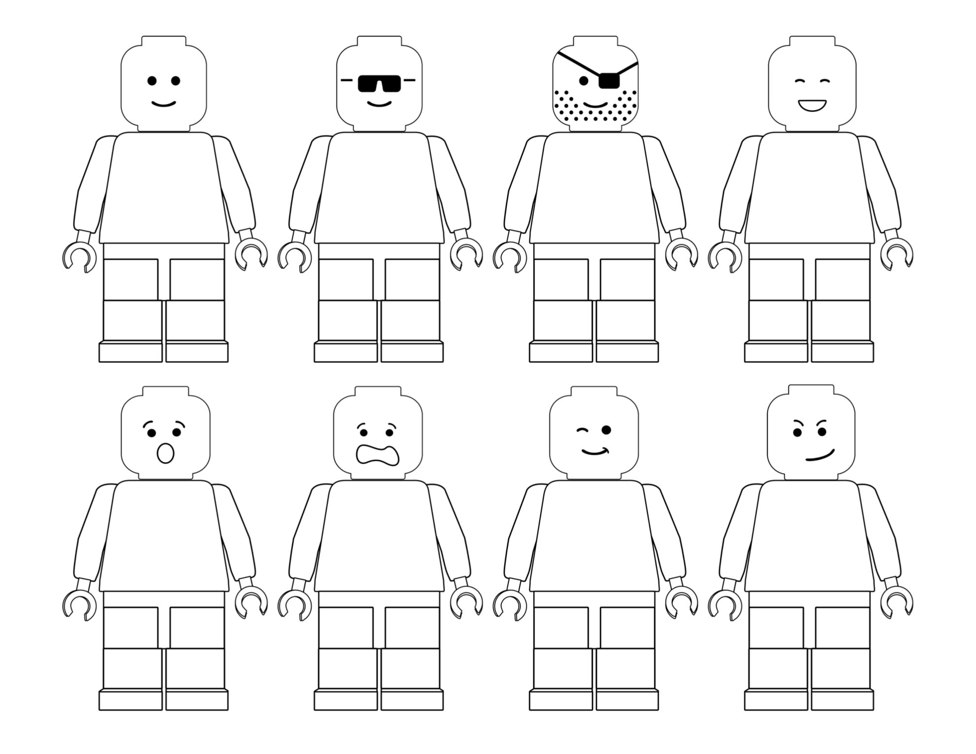 Free printable lego coloring pages