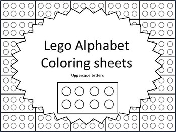 Lego alphabet coloring sheets uppercase by amazinglessonsfriends
