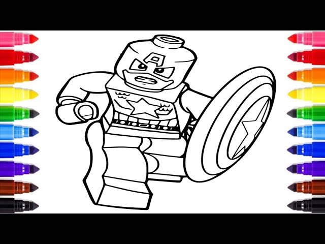 Arvels captain aerica lego coloring pages fun diy coloring for kids