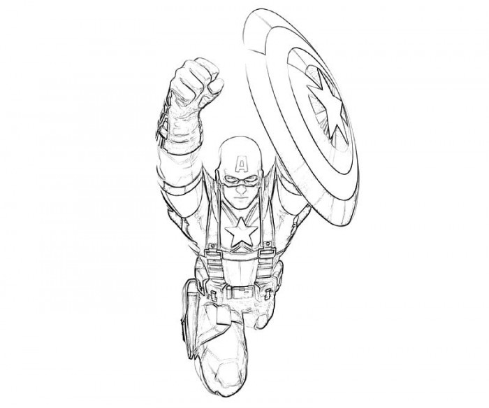 Free printable captain america coloring pages for kids