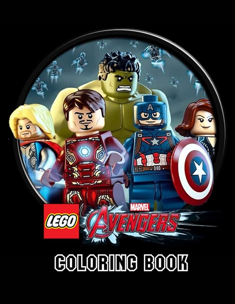 Lego marvel avengers coloring book coloring book for kids and adults this amazing coloring book will make your kids happier and give them joy books