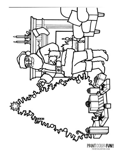 Cute santa claus coloring pages for craft learning fun plus twas the night before christmas at