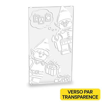 Lego christmas elves display case xx