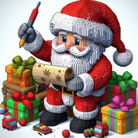 Christams d color by number