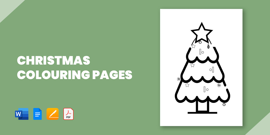 Christmas colouring pages