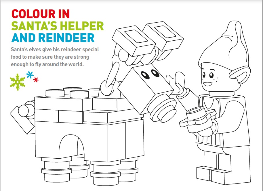 Lego winter wonderland activity sheet reading agency