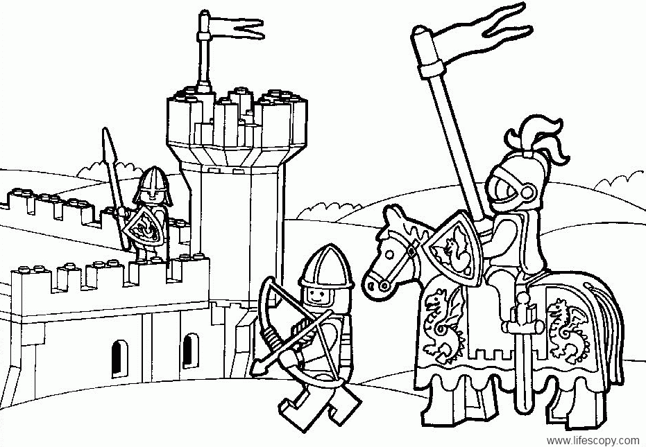 Free printable lego coloring pages for kids adults