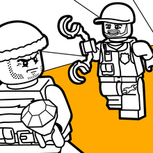 Lego city coloring pages