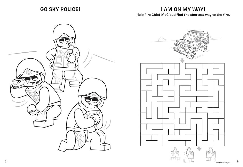 Lego city color the city coloring activity with crayons ameet publishing books