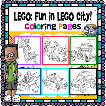 Lego fun in lego city coloring pages by creativity without borders