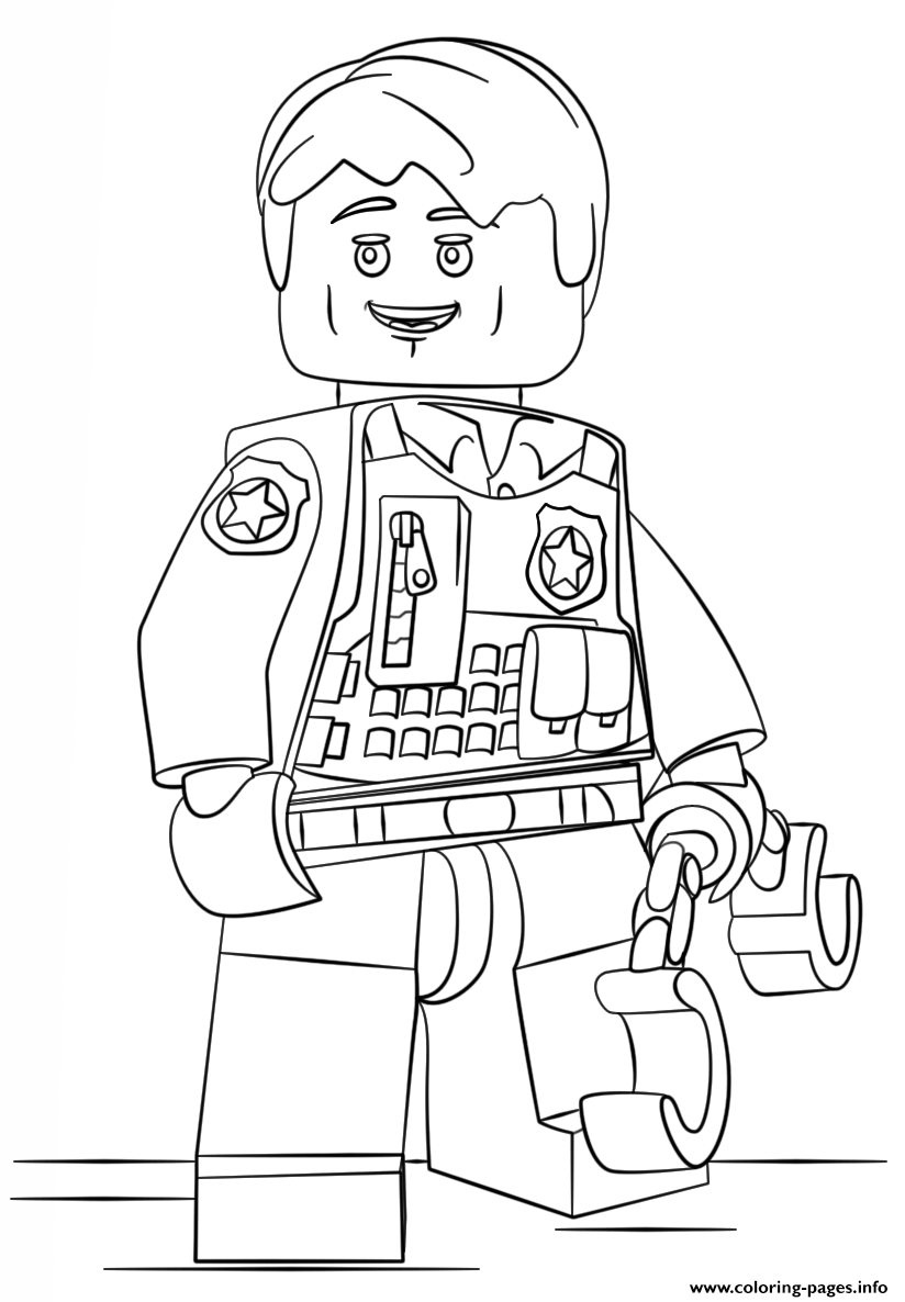 Print lego undercover city coloring pages lego polizei ausmalbilder ausmalen