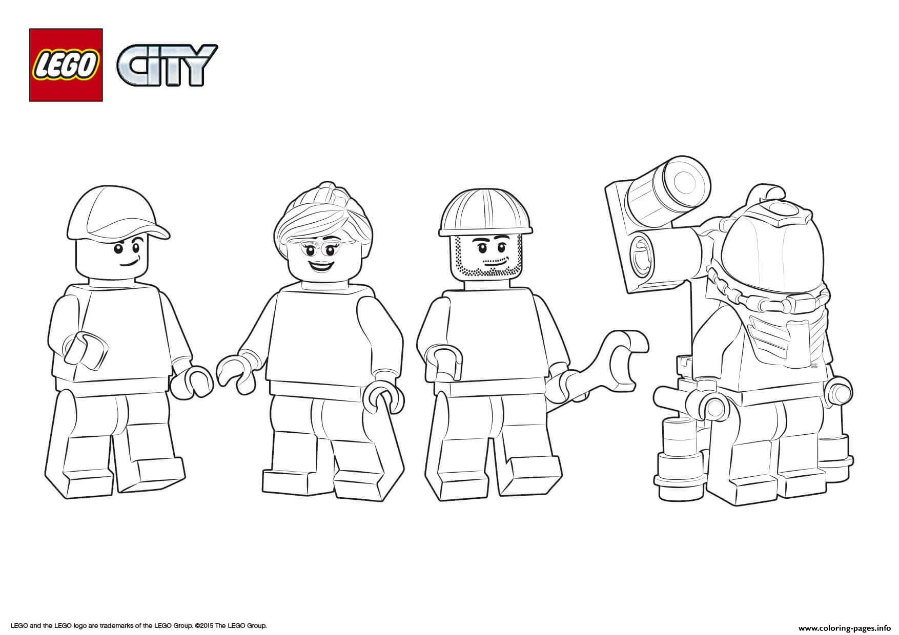 Lego city space starter set coloring page printable