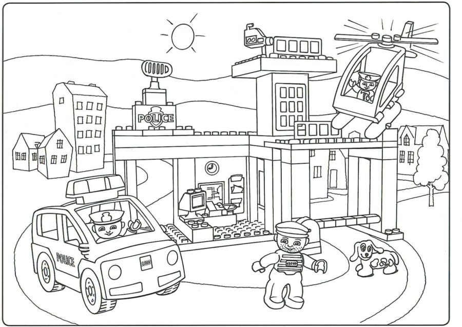 Lego city coloring pages pictures free printable