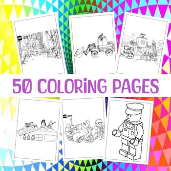 Engage kids with lego city printable lego city coloring sheets for kids