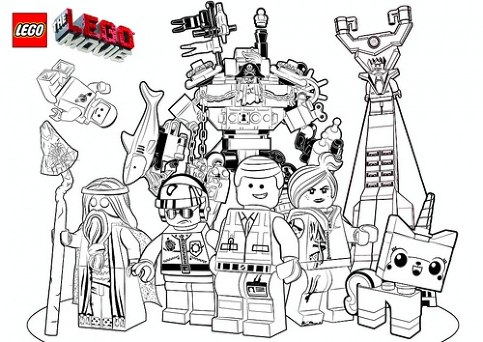 Free printable the lego movie coloring pages