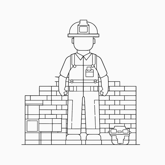 Premium vector sketch hand drawn single line art coloring page line drawing rapairman day