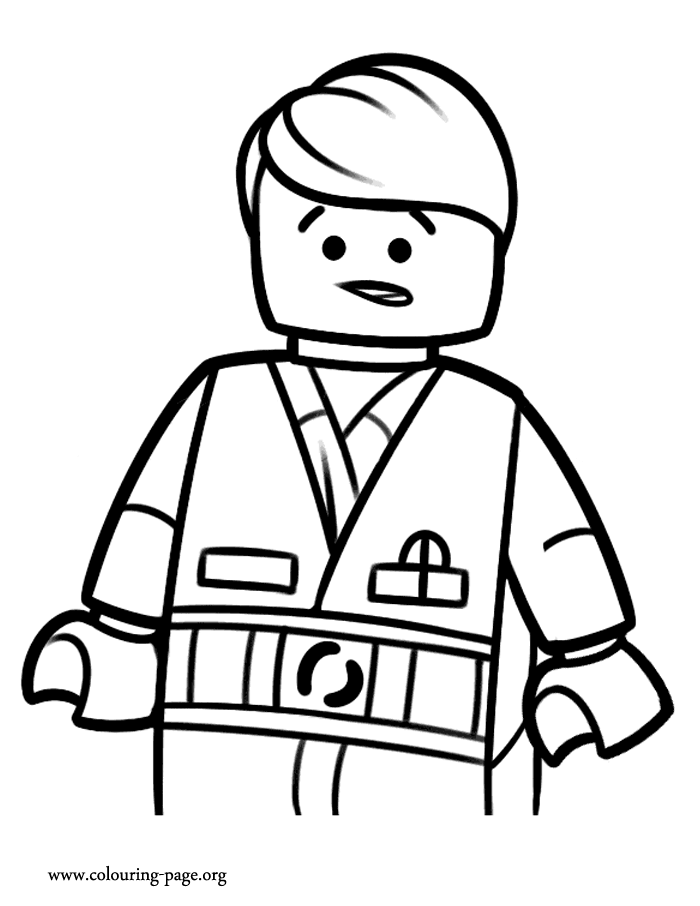 Printable easy lego coloring pages