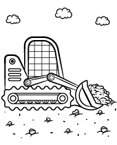 Print cconstruction worker coloring sheet