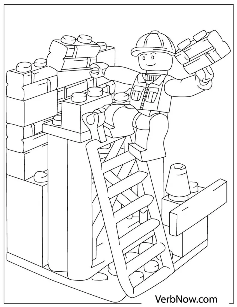 Free lego coloring pages for download printable pdf